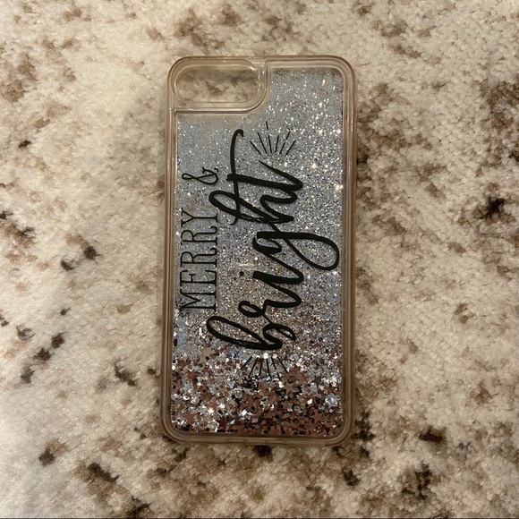 Casetify Merry & Bright Glitter iPhone 7 Plus Case - Picture 1 of 7
